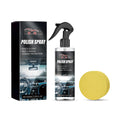 Car interior refurbishment cleaner bottle with sponge applicator for automotive upholstery
