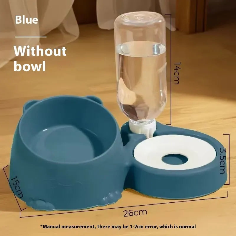 Double bowl automatic drinking pet fountain for cats in various colours