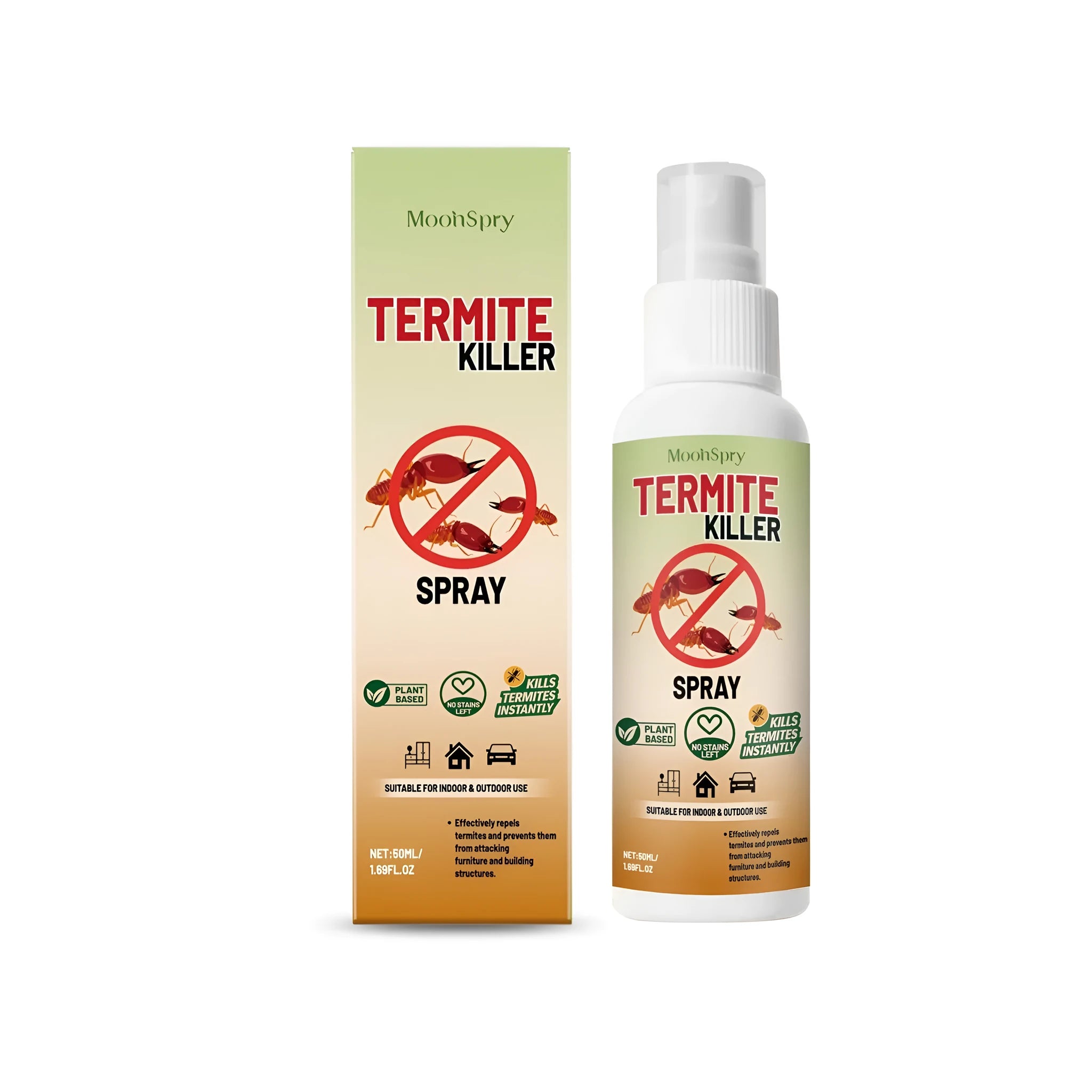 50 ml bottle of termite killer and ant repellent spray