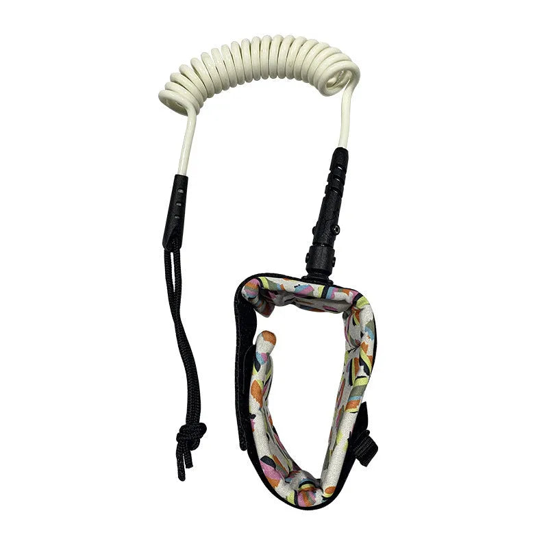 Surfboard hand holding rope with high elasticity for water sports equipment securing