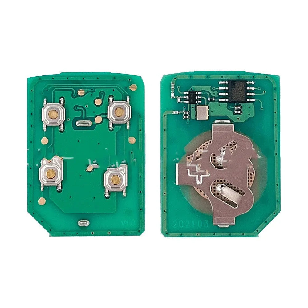 Black ABS plastic replacement shell case for a Ford car remote control key.