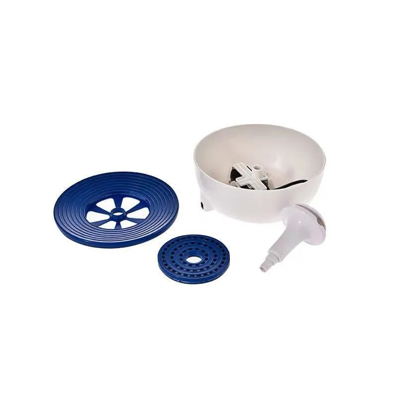 White ABS plastic automatic pet water fountain 20x20x15cm with low-noise pump