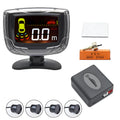 Vehicle reversing sensor system with LED display and four ultrasonic probes