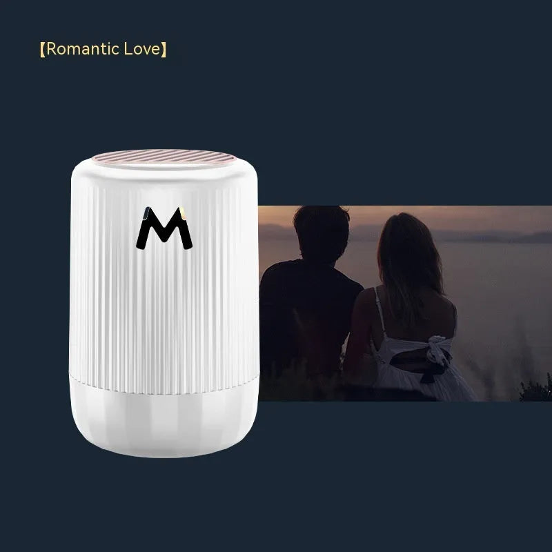 Solid car aromatherapy decorative cup for fragrance and odour removal, 10cm by 6cm.