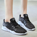 Hollow-out mesh sneakers with round toe and low-top design for summer casual wear