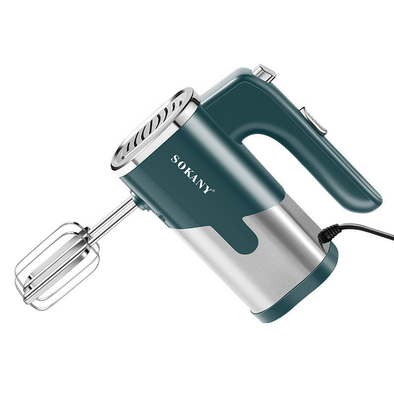 800W Electric Hand Mixer - 5-Speed Food Blender & Whisk with Twin Stainless Steel Beaters for Baking, Dough & Cream
