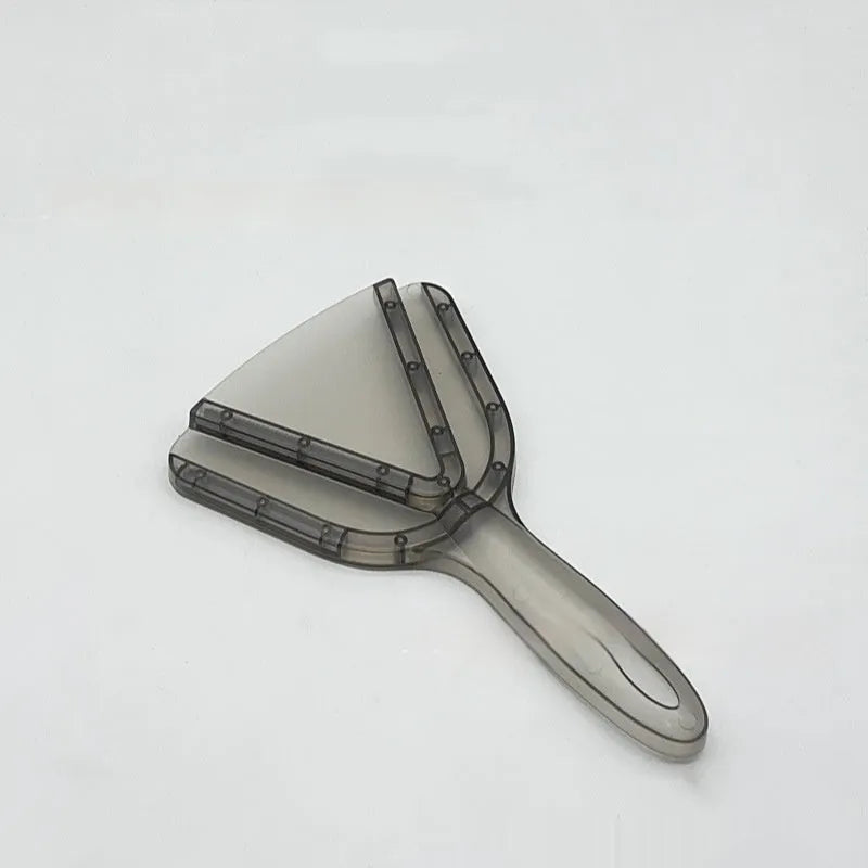 Adjustable telescopic plastic bottle opener in red, clear, and grey colours showing non-slip handle.