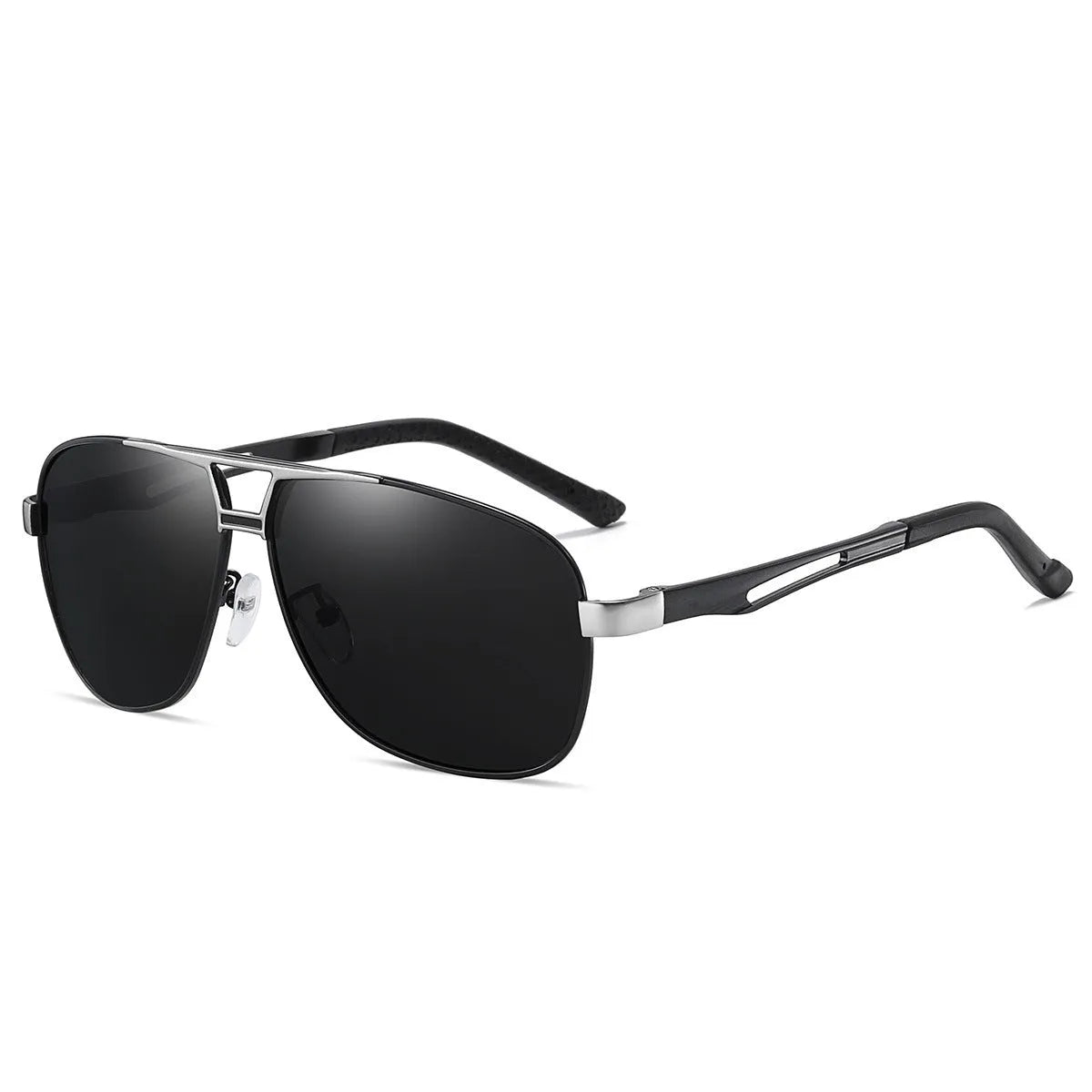 Men's orange red polarised aviator sunglasses with metal frame and TAC HD lenses