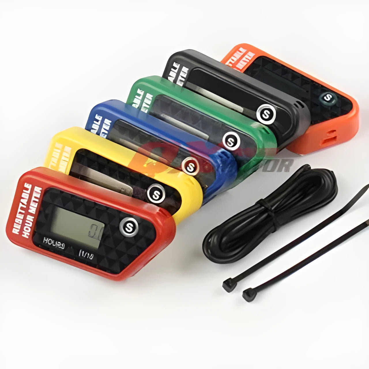 YSDS black waterproof electronic maintenance timer with LCD display for vehicles and equipment