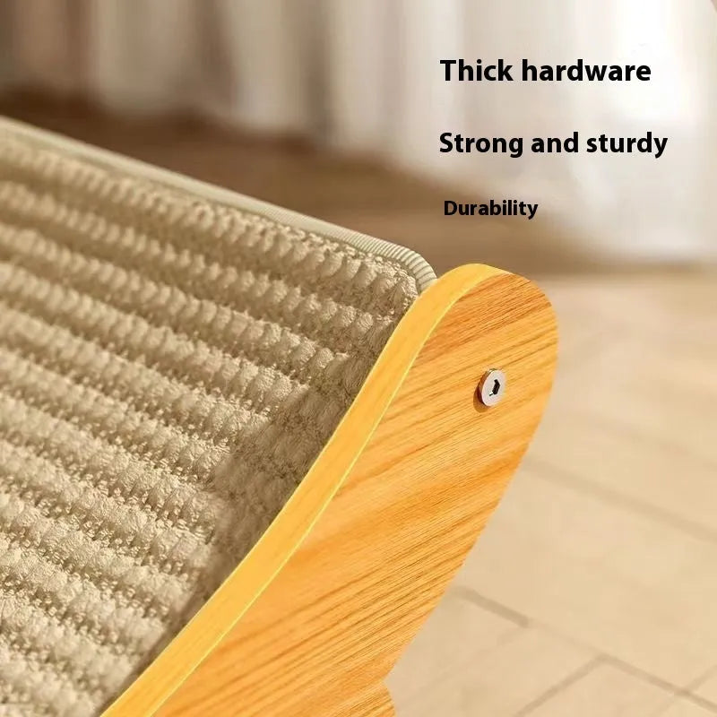 A sisal blanket cat scratch board in a pastoral style, designed to be wear-resistant.
