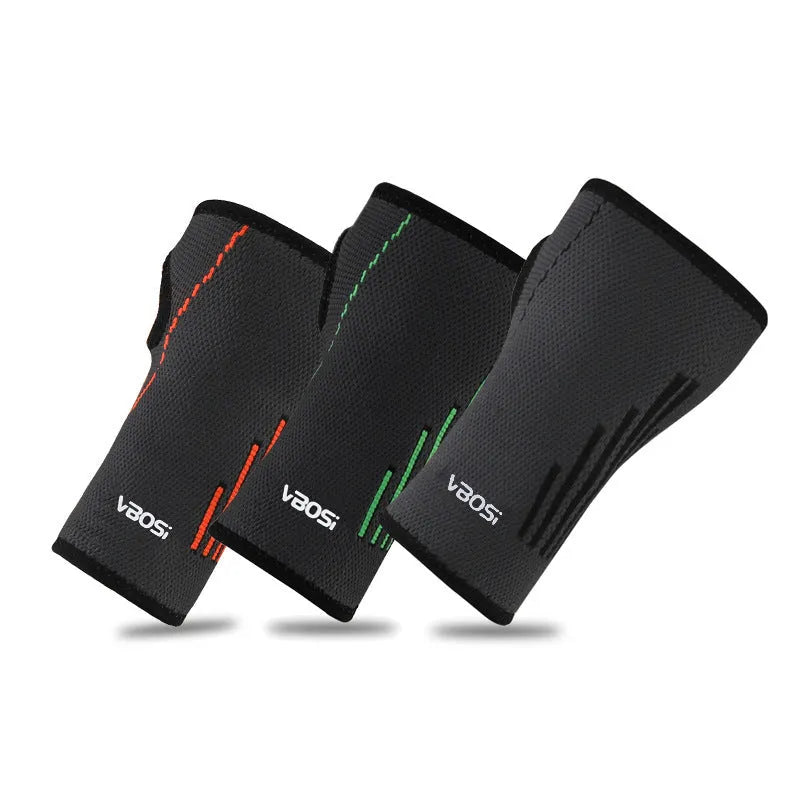 Adjustable wrist guard for tennis badminton basketball outdoor sports in Black, Green, Orange colours available in sizes L M XL