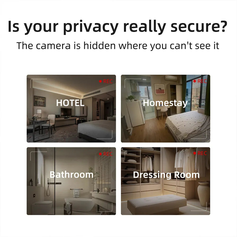 Compact infrared camera detector for hidden camera detection with 5-metre range