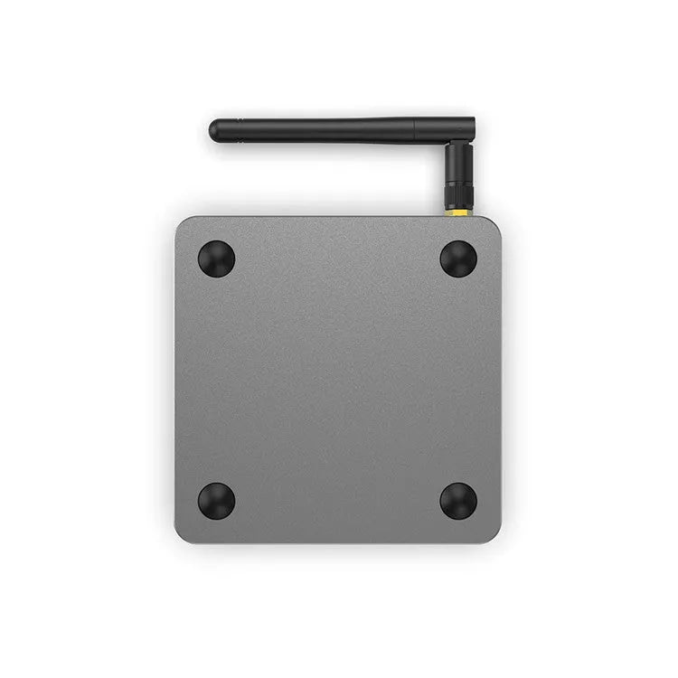 Android Smart Voice Set-top Box with remote control, HDMI cable, and power adapter.