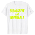 Obedient And Reproducible funny print on a loose fit pure cotton t-shirt, short sleeve pullover style.