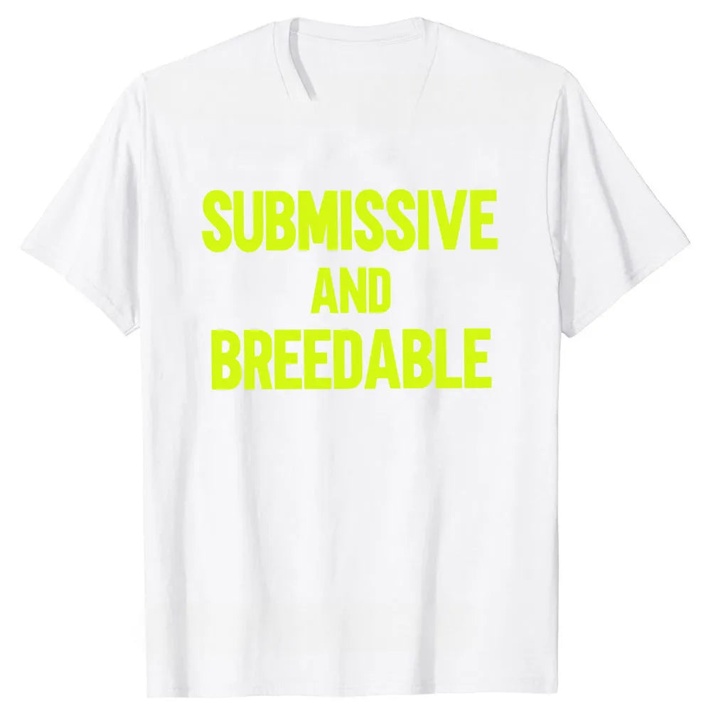 Obedient And Reproducible funny print on a loose fit pure cotton t-shirt, short sleeve pullover style.