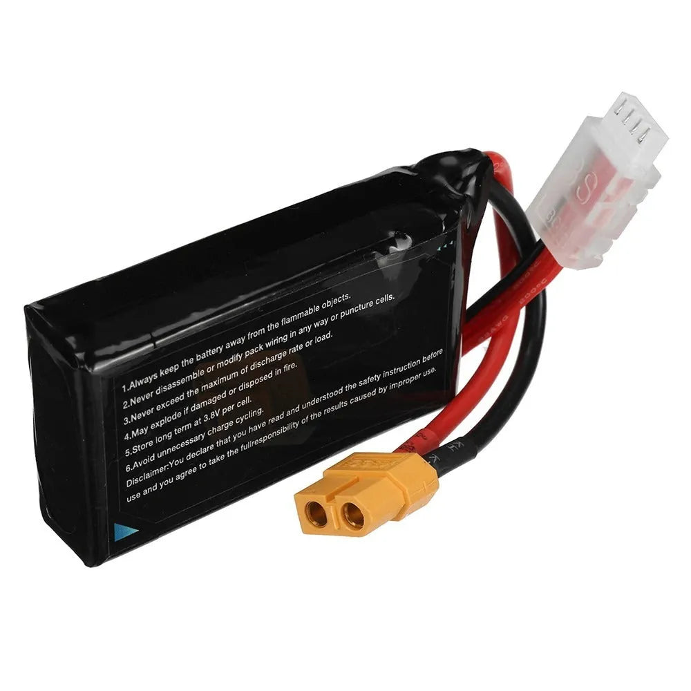 7.4V 1200mAh lithium battery for RC remote control cars and model ships