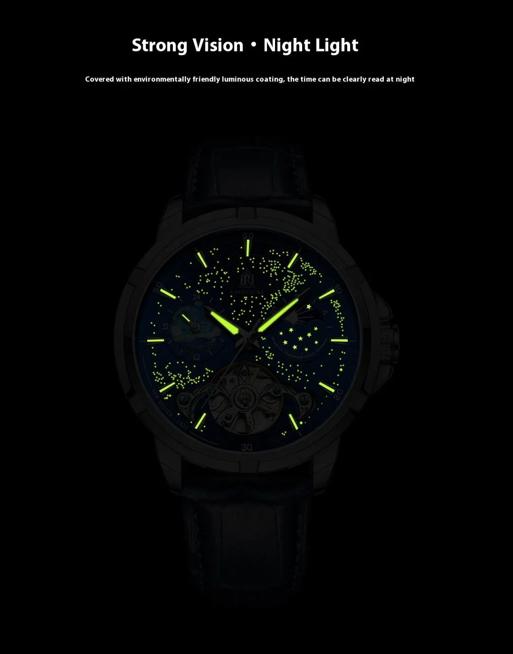 Men's T885B Blue automatic mechanical wristwatch with stainless steel case on wrist.