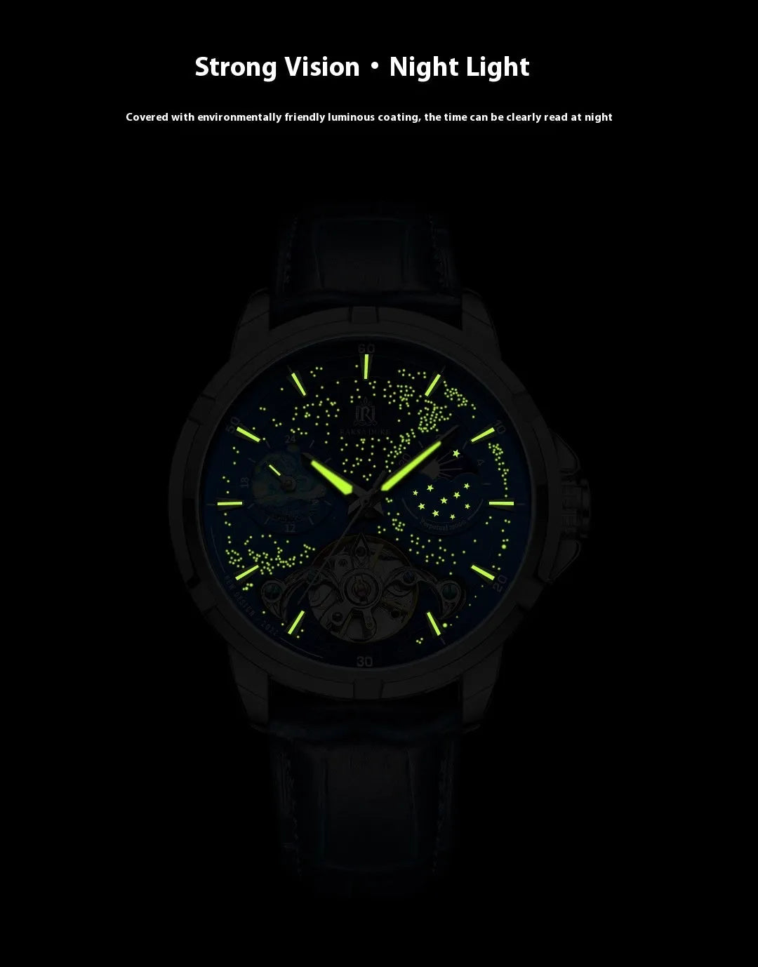 Men's T885B Blue automatic mechanical wristwatch with stainless steel case on wrist.