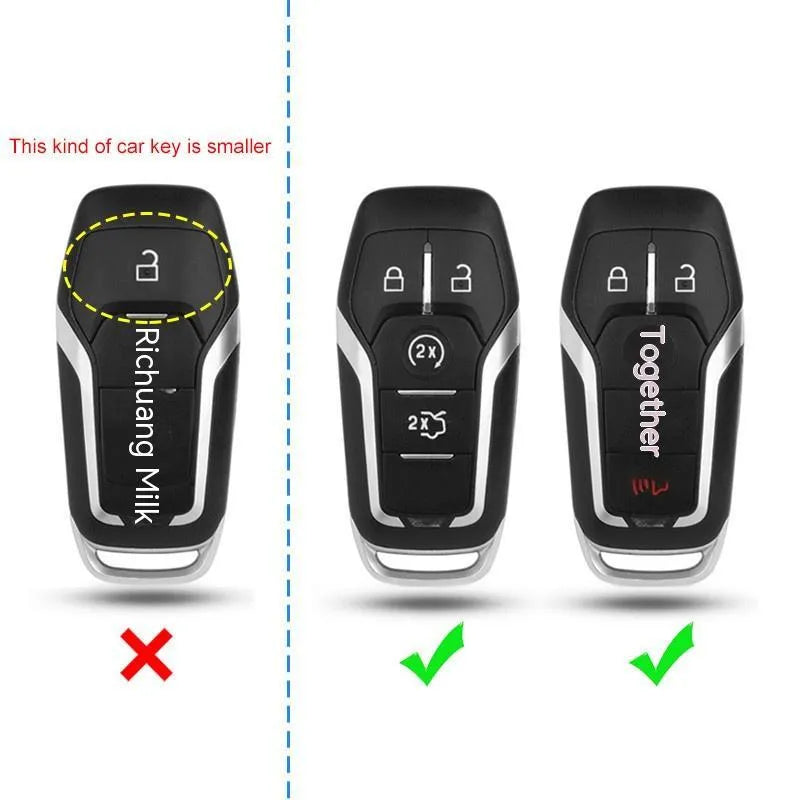 Plastic protective shell for a car key remote, shown in single-shell and buckle versions.