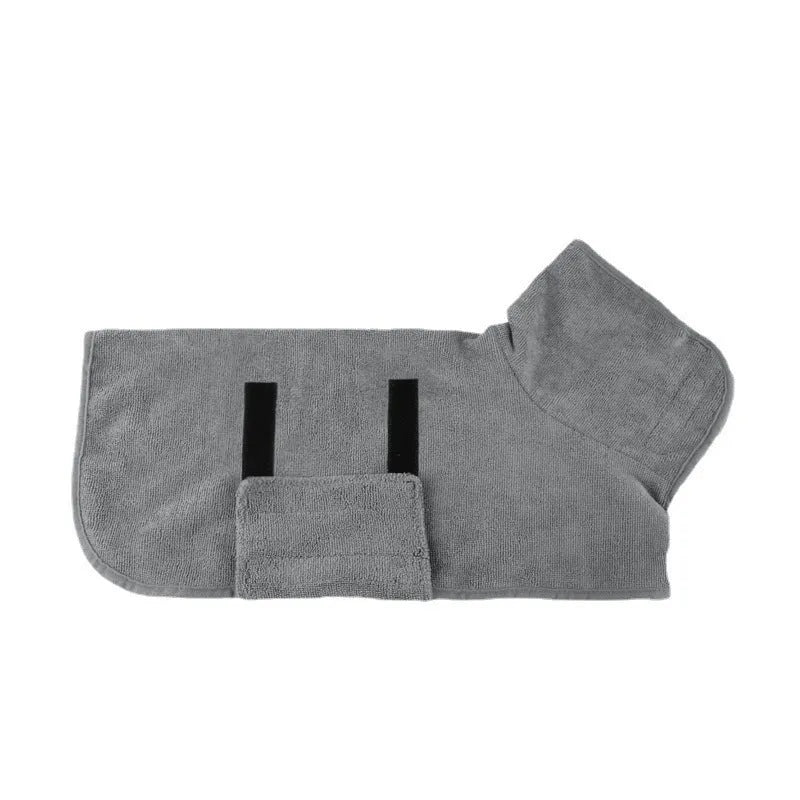 Nylon pet drying robe for dogs and cats in multiple sizes and colours