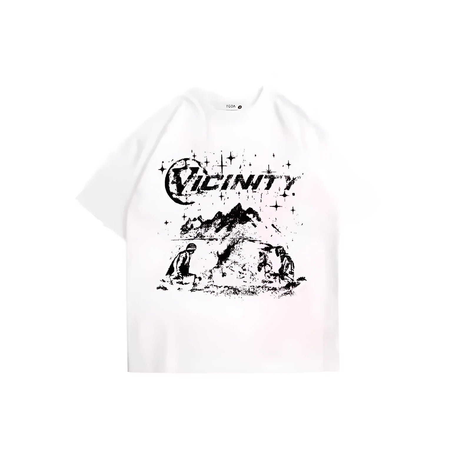 Men's retro hip hop graphic print T-shirt in polyester fabric available in multiple sizes
