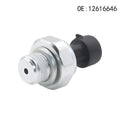 General Motors fuel pressure sensor with metal construction and silver finish