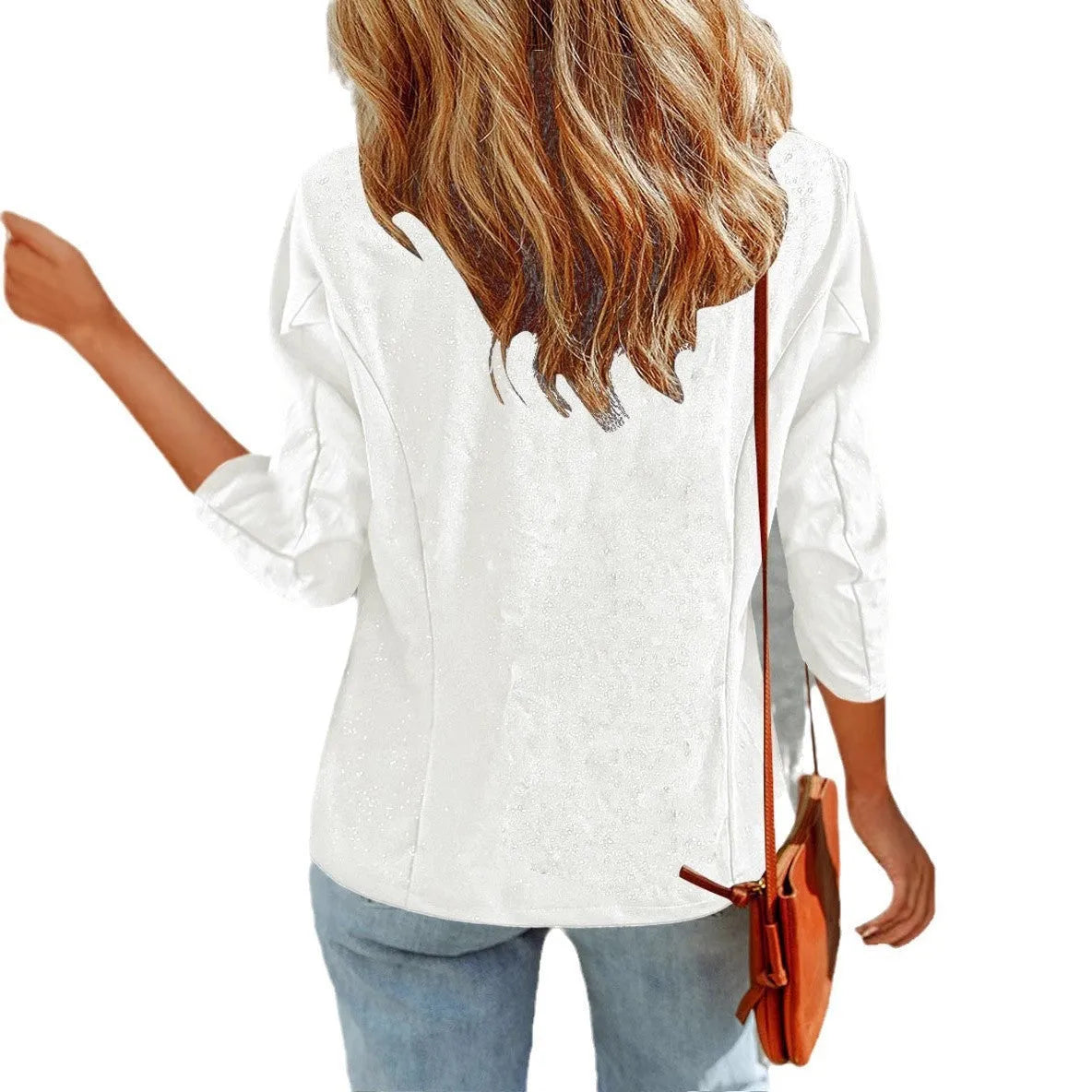 Slim-fitting black polyester suit jacket with long sleeves on a hanger.