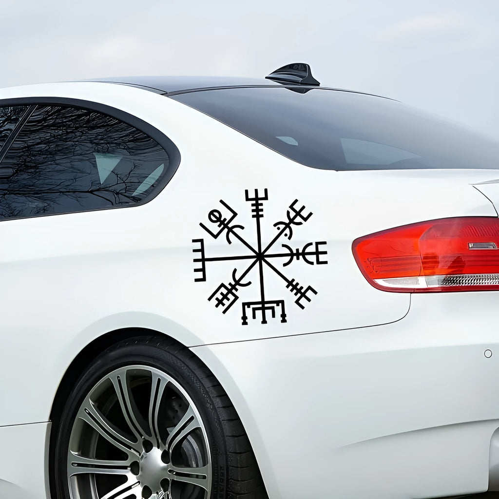 13x13cm square vegetarian no charm vinyl car sticker for glass application