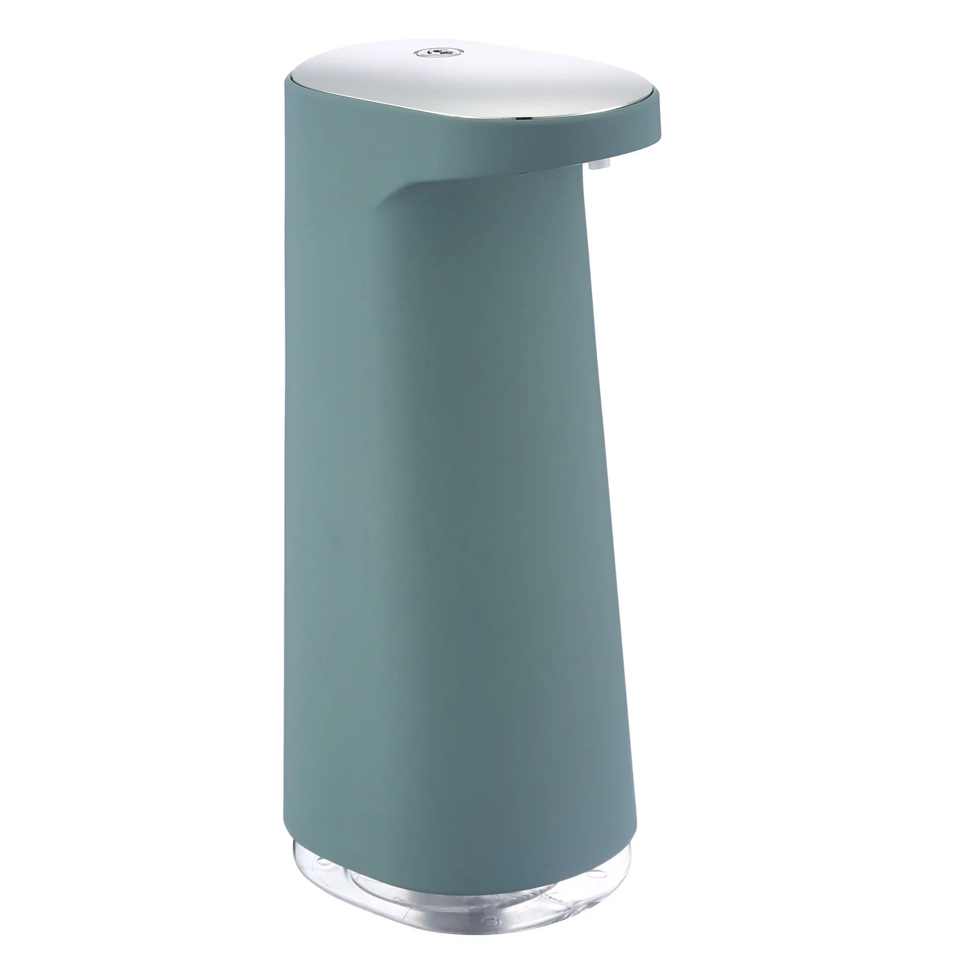 White automatic foam soap dispenser with infrared sensor and USB charging port
