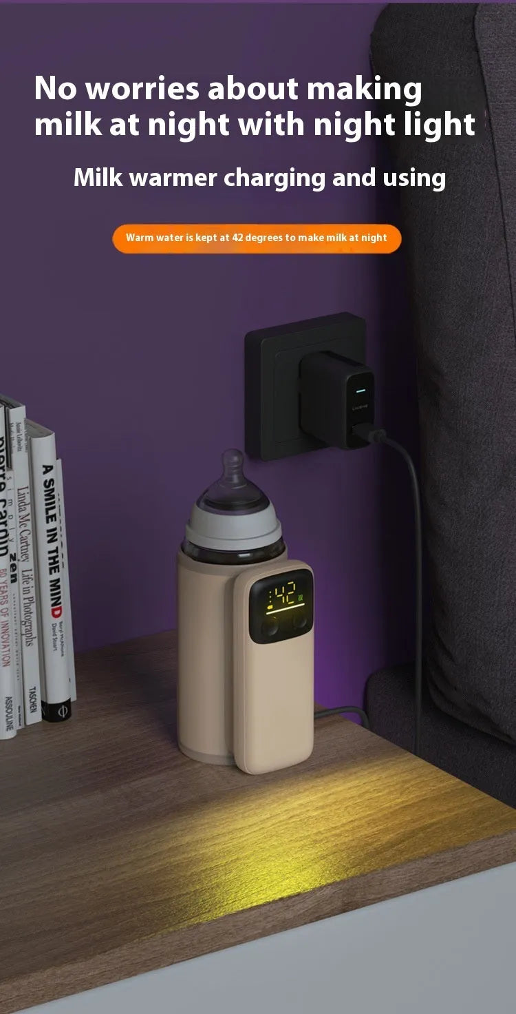 4th generation baby bottle insulation sleeve warmer with 8000mAh battery and fast charger