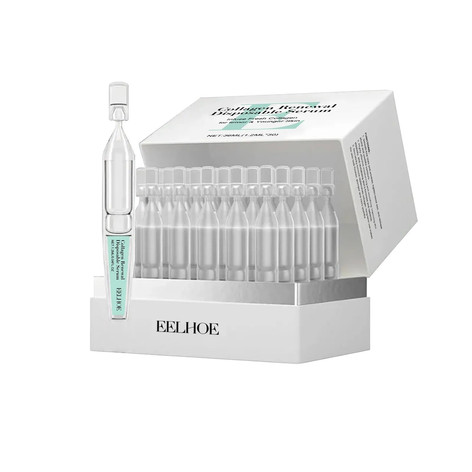 Box of 30 single-use pouches of moisturising contact lens care solution.