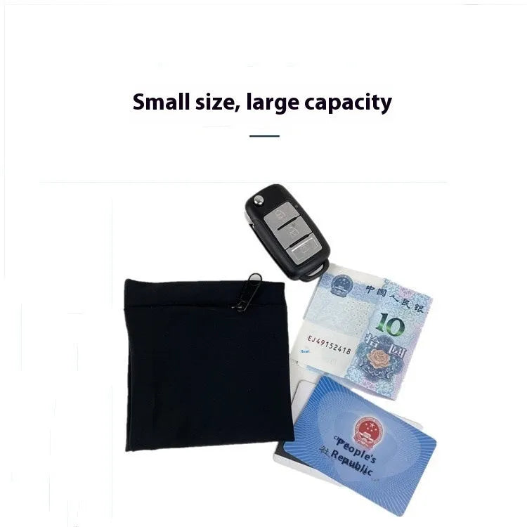 Wrist bag armband measuring 10cm by 10.5cm for mobile phones during camping and fitness activities