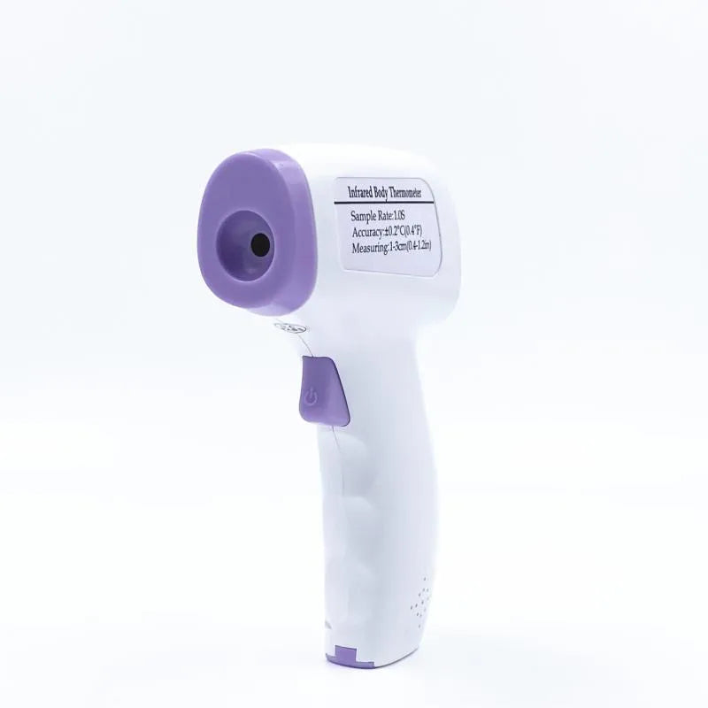 White digital thermometer for non-contact temperature measurement with electronic display