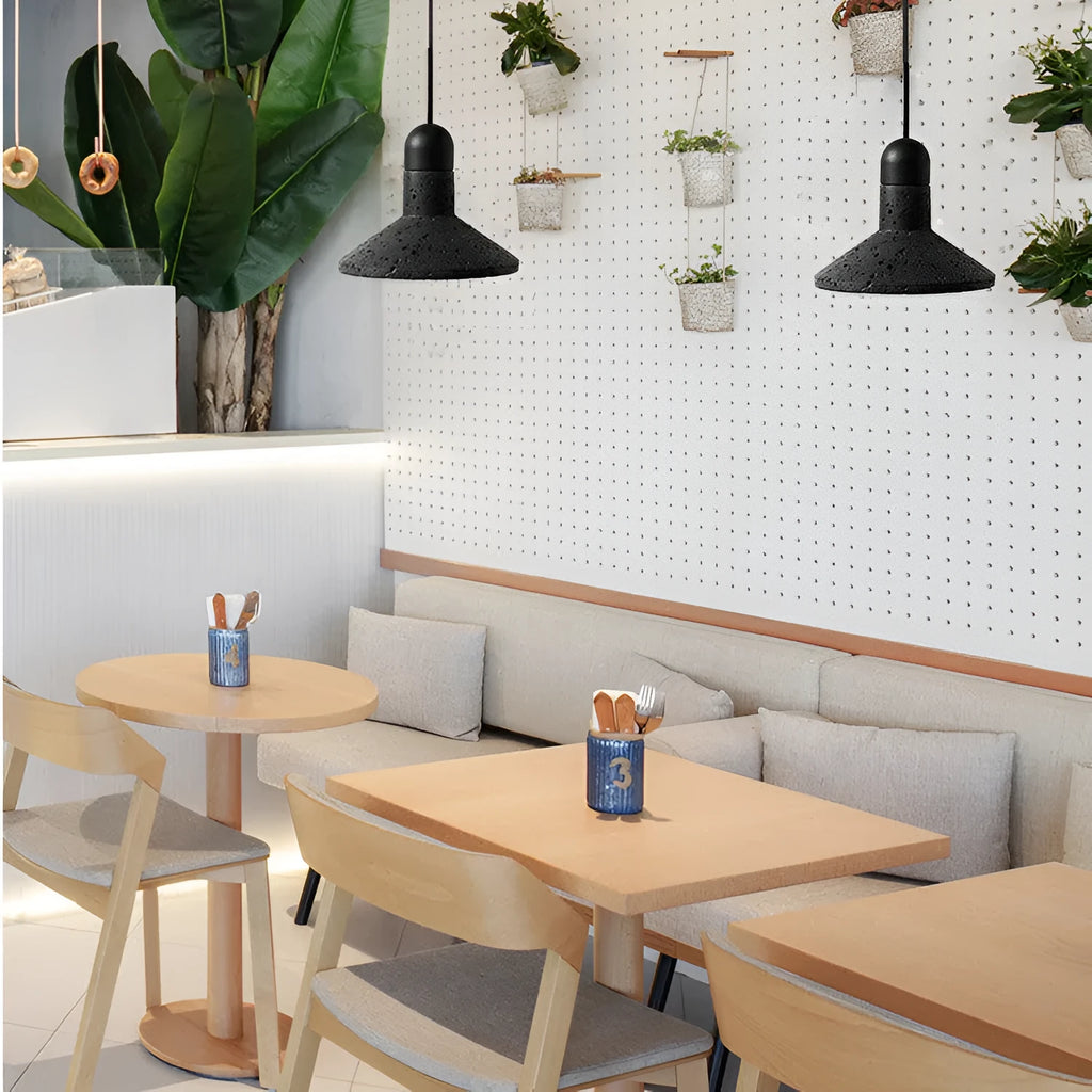 Industrial style iron chandelier with adjustable height for dining room and bar table lighting