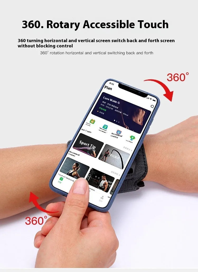 Mobile phone arm bag wrist strap for takeaway driving and outdoor sports activities