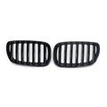 Bright black ABS plastic medium mesh grille set for BMW X5E 53 front replacement
