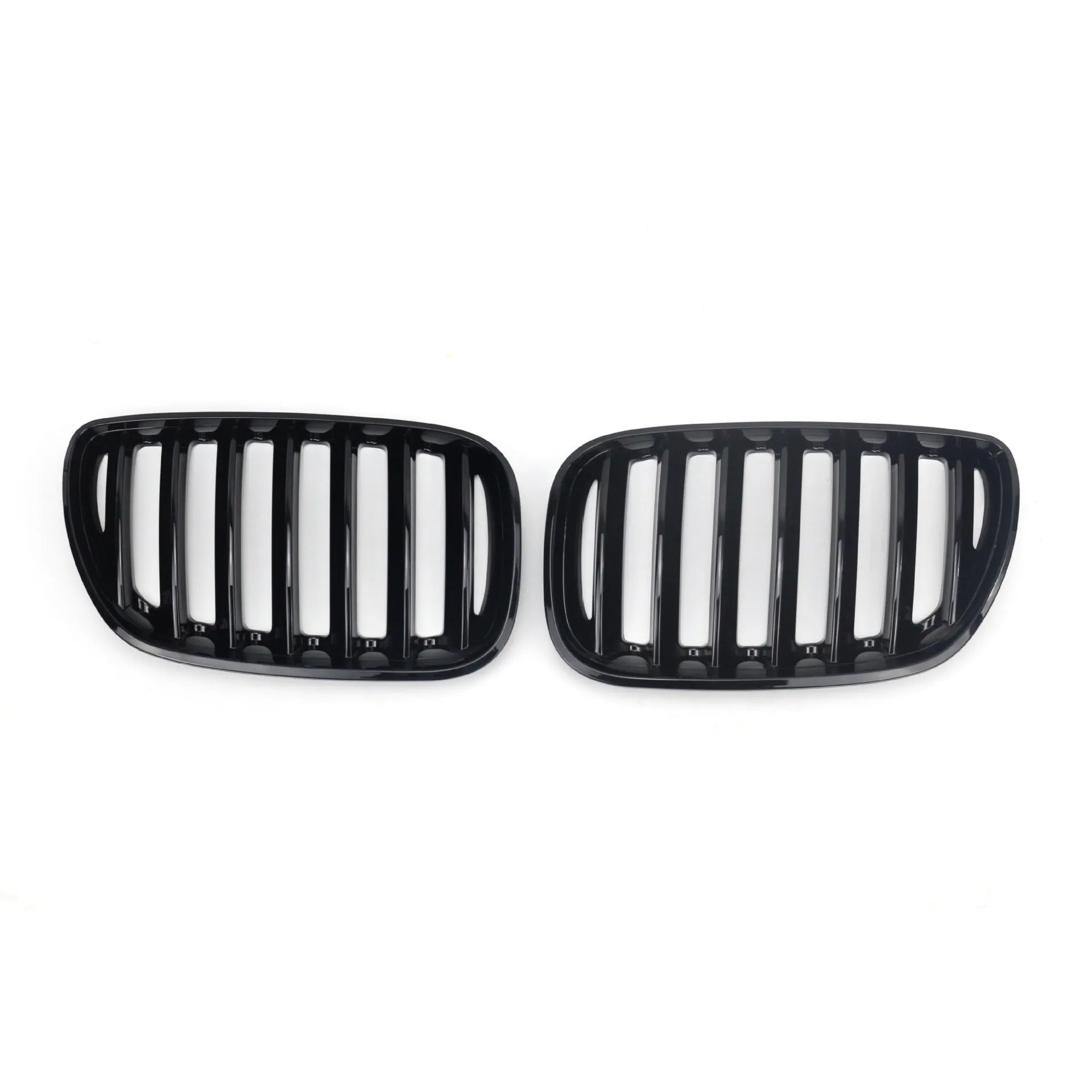 Bright black ABS plastic medium mesh grille set for BMW X5E 53 front replacement