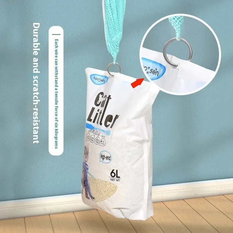 Upgraded fifth generation cat grooming bag with removable lifting feature and scratch-resistant fabric