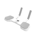 White multi-functional flat support trainer with alloy aluminium tube and ABS construction