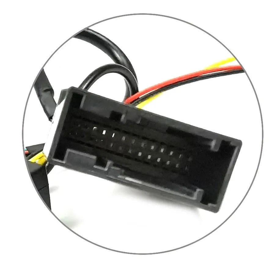 Black car camera conversion box for MIB host reverse camera installation on Volkswagen Skoda vehicles