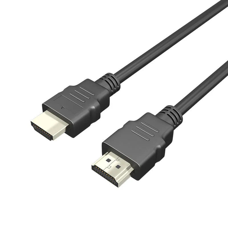 Black HDMI cable with nickel-plated connectors, shown in a choice of lengths.