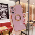 Huawei phone case with ring bracket in multiple colours including black, green, mint green, purple and white