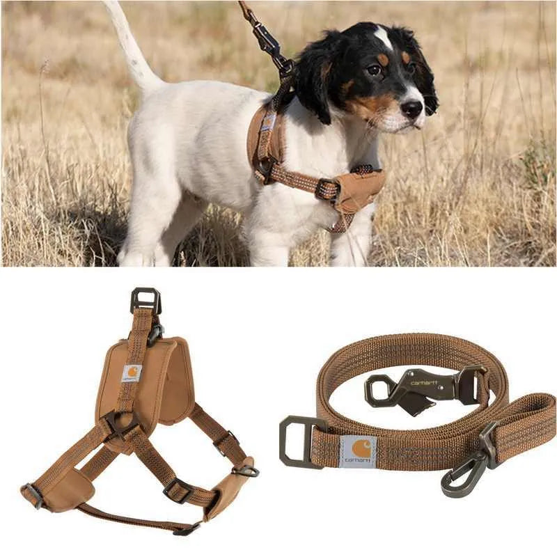 Dog training chest strap with 1.8 metre hand holding rope in reflective option