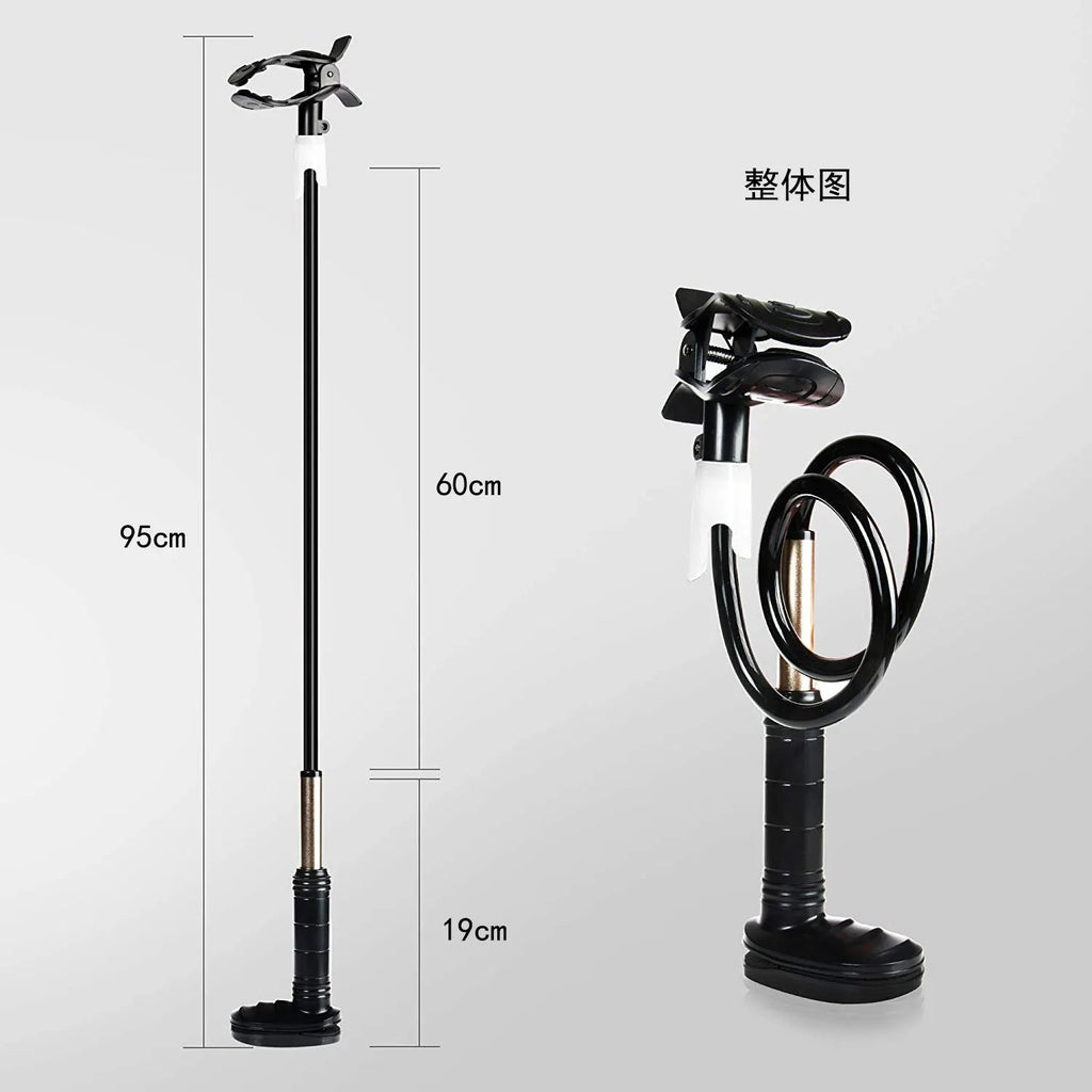 Aluminium alloy ventilator hose bracket measuring 95cm length for medical tubing organisation