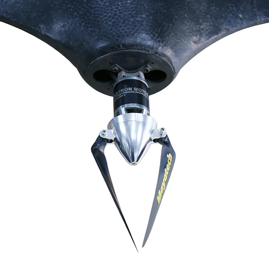 Black plastic quick-disassembly noise reduction paddle fittings for gliding sports, measuring 12cm by 6.5cm.