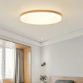 Japanese minimalist wood and acrylic LED ceiling lamp in three available sizes