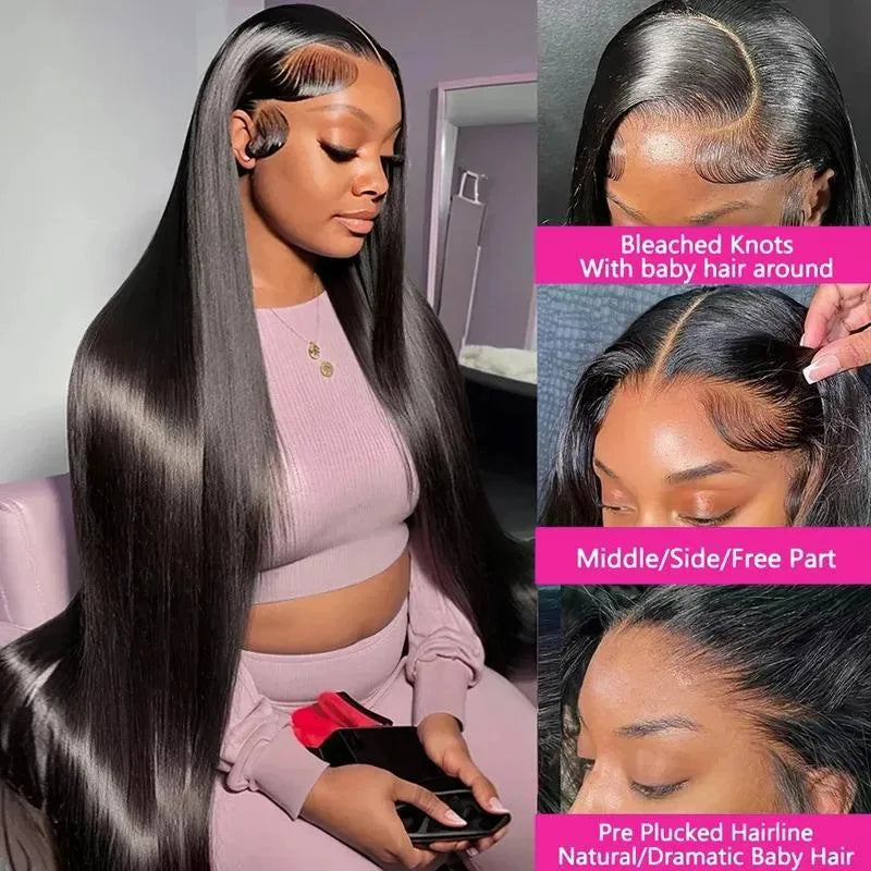 HD lace front wig 13x4 200 density high temperature fibre 44 inch length for Christmas Halloween wedding