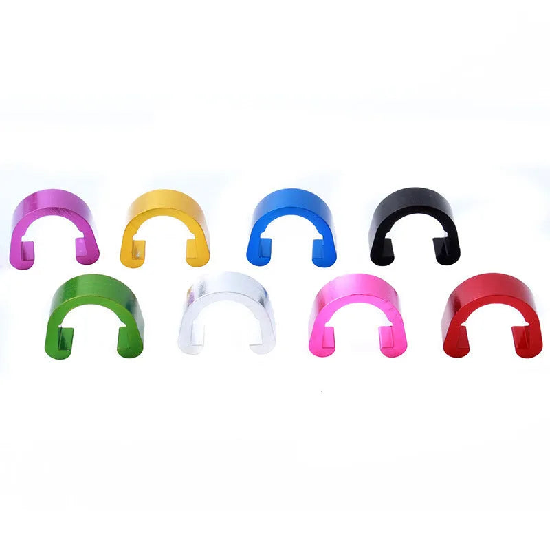 Aluminium alloy C-shaped buckle in multiple colours, dimensions 10.2mm by 13mm by 5mm.
