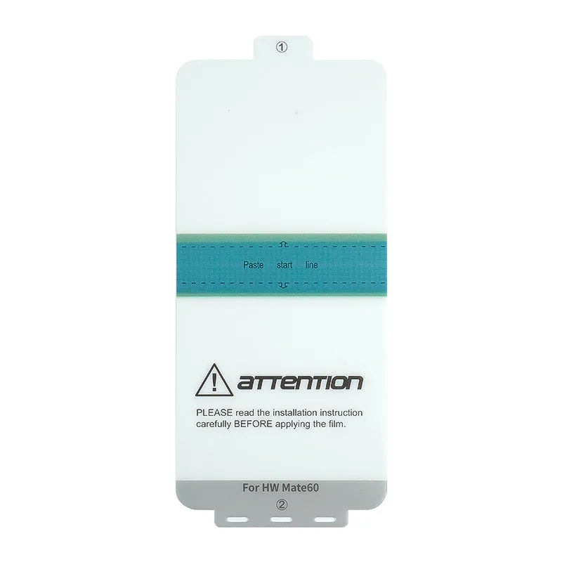 TPU screen protector for Huawei Mate60 phone with anti-fingerprint coating and application tool