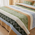Pure cotton printed bed sheet three-piece set for 2.2 metre beds in modern simple style